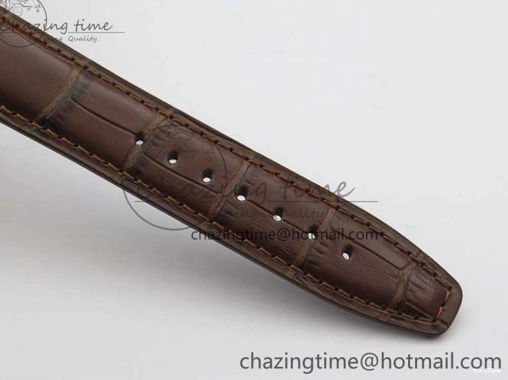 MIROTIME 0408 Original Portuguese IW358304 ZF 1:1 Best Edition SS White Dial RG Markers on Leather Strap A 7077